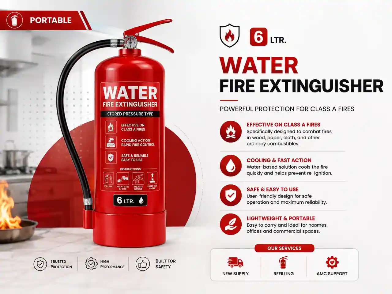 Water CO2 Fire Extinguisher